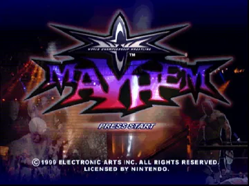 WCW Mayhem (Europe) screen shot title